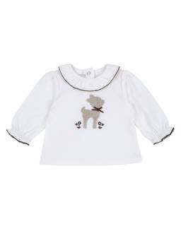 Chicco - Girls White Embroidered Top