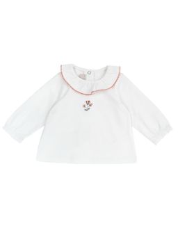 Chicco - Girls White Embroidered Top