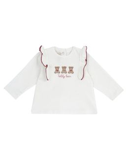 Chicco - Girls White Self Design Top