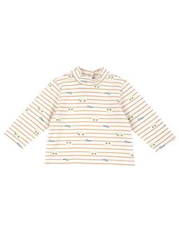 Chicco - Boys White Striped Long Sleeves T-shirt
