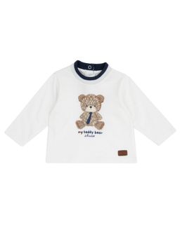 Chicco - Boys White Printed Long Sleeves T-shirt