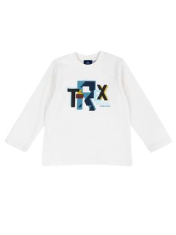 Chicco - Boys White Printed Long Sleeves T-shirt