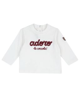 Chicco - Boys White Embroidered Long Sleeves T-shirt