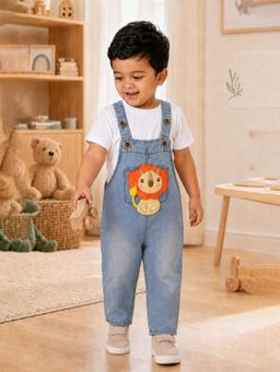 Little Surprise Box - Lion Denim Dungaree