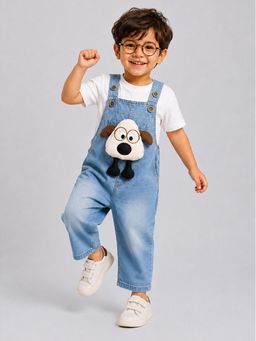 Little Surprise Box - Specs Puppy Denim Dungaree