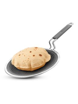 Bergner - Hi-Tech Tri-Ply Stainless Steel 28cm Roti Tawa - Induction Bottom