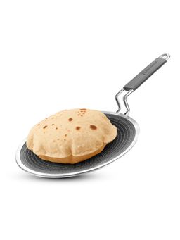 Bergner - Hi-Tech Tri-Ply Stainless Steel 22cm Roti Tawa - Induction Bottom
