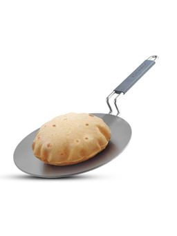 Bergner - Argent Tri-Ply Ceramic 22cm Roti Tawa, Non-Stick - Induction Bottom