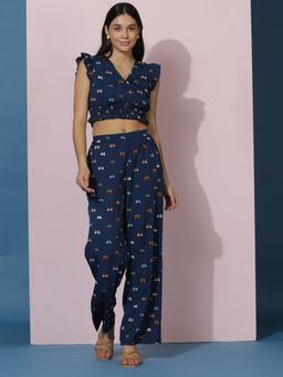 KOTTY - Women Printed Sleeveless Co-Ord (Set of 2)