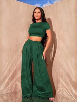 KOTTY - Women Solid Co-Ord (Set of 2)