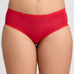 Lola and Mae - C.O.A.T Pack of 1 Microfiber Hipster Panty-Cherry LMP1030