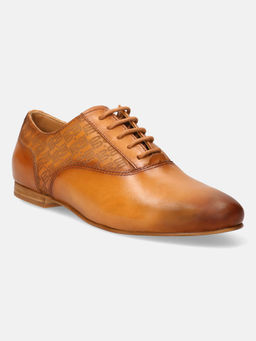 BAGATT - Anamica Cognac Tan Women Leather Oxfords Shoes