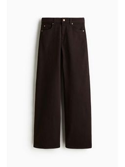 H&M - Women Brown Wide High Jeans