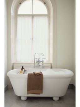 H&M - Brown Cotton terry bath sheet