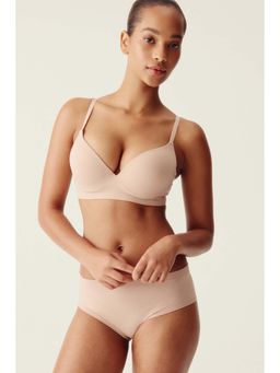 H&M - Women Beige Seamless Super Push-Up Bra