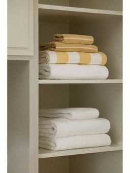 H&M - Yellow Striped hand towel