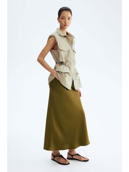 H&M - Women Green Midi skirt
