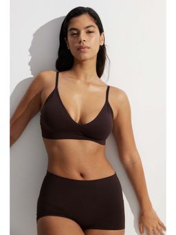 H&M - Women Brown Seamless Padded Soft Bra