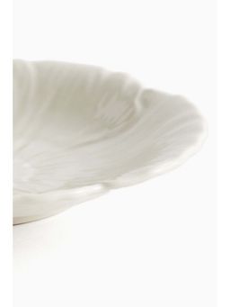 H&M - White Small Stoneware Plate