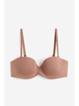 H&M - Women Beige Padded Microfibre Balconette Bra
