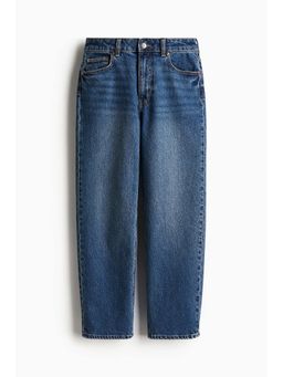 H&M - Women Blue Slim Straight High Ankle Jeans