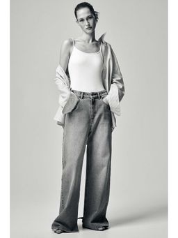 H&M - Women White Microfibre Strappy Top