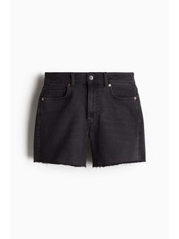 H&M - Women Grey Skinny High Denim Shorts