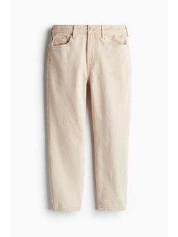 H&M - Women Beige Slim Straight High Ankle Jeans