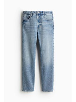 H&M - Women Blue Slim Straight High Ankle Jeans