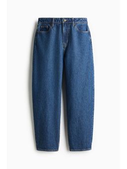 H&M - Women Blue Barrel High Jeans