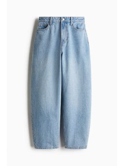 H&M - Women Blue Barrel High Jeans