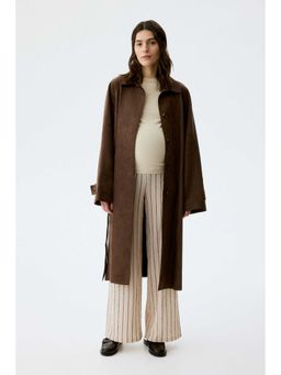 H&M - Women Beige MAMA Wide Trouser