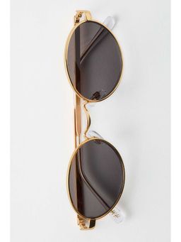 H&M - Women Gold Oval Sunglasses