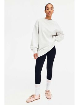 H&M - Women Grey Oversized Sweatshirt