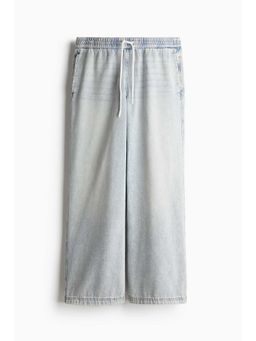H&M - Women Blue Denim Pull-On Trousers