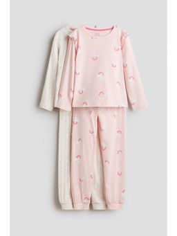 H&M - Girls 2-Pack Printed Cotton Pyjamas