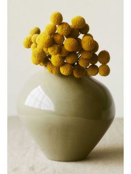 H&M - Green Large Irregular Stoneware Vase