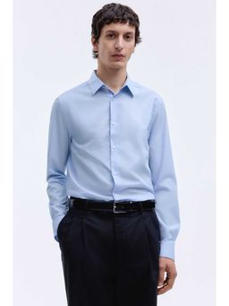 H&M - Men Blue Slim Fit Easy-Iron Shirt