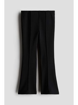 H&M - Girls Black Fla Ponte Di Roma Leggings