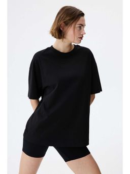 H&M - Women Black Oversized T-Shirt