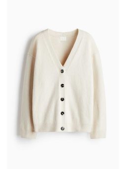 H&M - Women Beige Knitted Cardigan