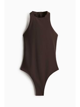 H&M - Women Brown Sports Swimsuit With Lycra