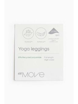 H&M - Women Black Yoga Leggings With Softmove Lycraa
