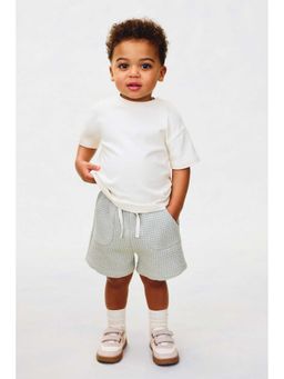 H&M - Boys White Loose-Fit Pima Cotton T-Shirt