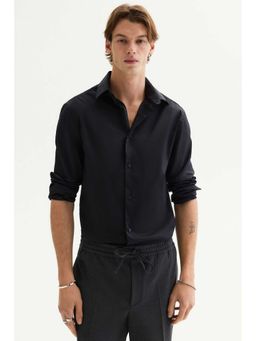 H&M - Men White Slim Fit Stretch Shirt