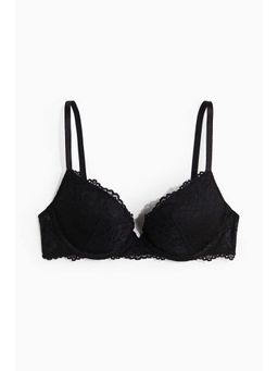 H&M - Women Black Lace Super Push-Up Bra