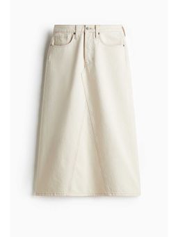 H&M - Women White A-Line Denim Skirt