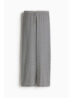 H&M - Women Blue Wide Drawstring Trousers