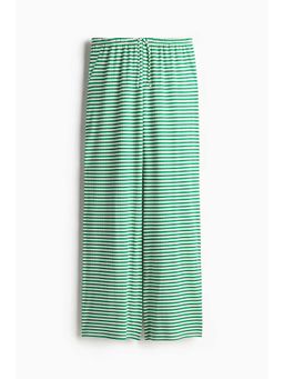 H&M - Women Green Wide Drawstring Trousers