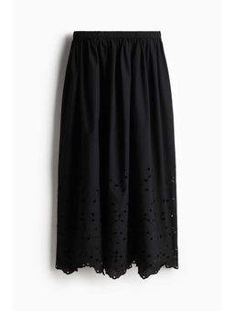 H&M - Women Black Broderie Anglaise Skirt